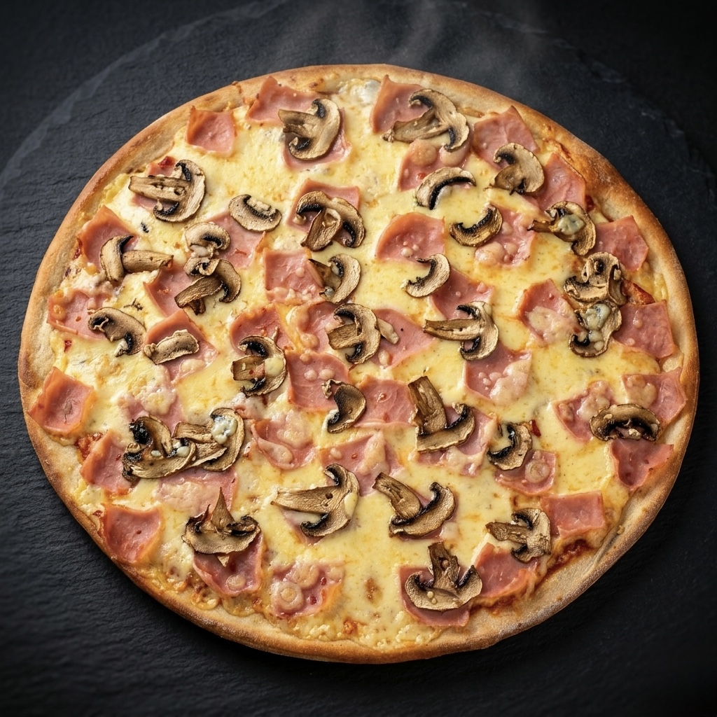 Pizza Jamón y Hongos en Santa Ana y Belén · Pizza Express